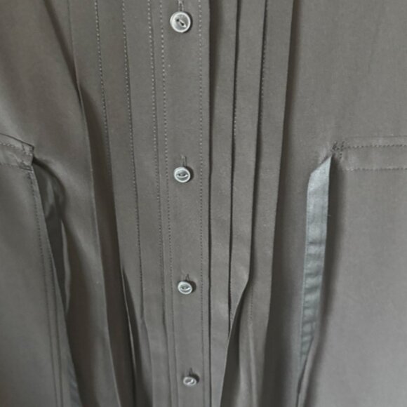 Rag & Bone Sarah Classic-Fit Plissé Sleeveless Silk Shirtdress - Picture 6 of 10